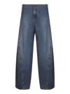 Alaïa Belt Loop Denim Trousers In Blue