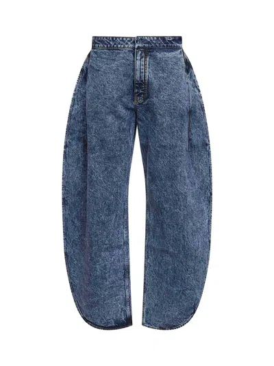 Alaïa Women Blue Denim Petal Jeans