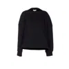 Alaïa Alaia Women Boatneck Cotton Sweatshirt In Black