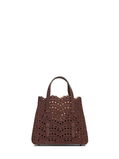 Alaïa Women Brown Mina 20 Shoulder Bag