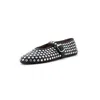 Alaïa Embellished Leather Ballet Flats In Black
