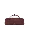 Alaïa Le Teckel Leather-trimmed Suede Clutch
