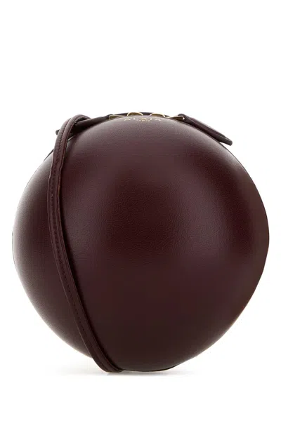 Alaïa Alaia Women Burgundy Leather Crossbody Bag