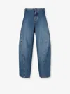 Alaïa Belt Loop Denim Trousers In Blue