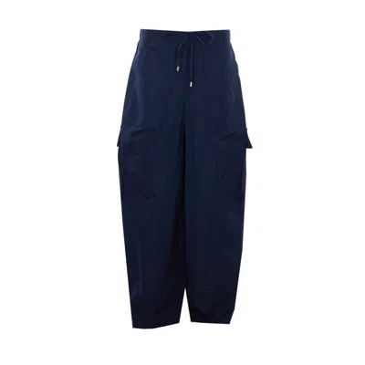 Alaïa Alaia Women Cargo Pants In Blue