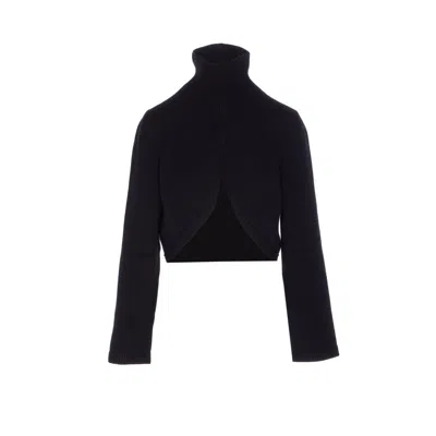 Alaïa Alaia Women Cashmere Knitted Cut-out Pullover In Black