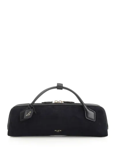 Alaïa Women Clutch Le Teckel In Suede In Blue