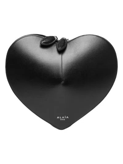 Alaïa Women's Coeur Leather Bag In Black
