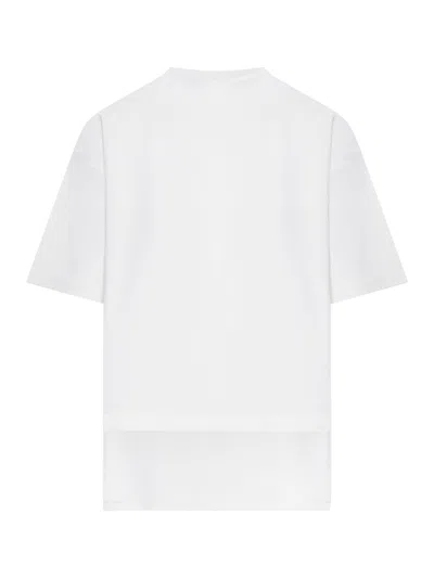 Alaïa Alaia Women Crew Neck Cotton Boxy T-shirt In White