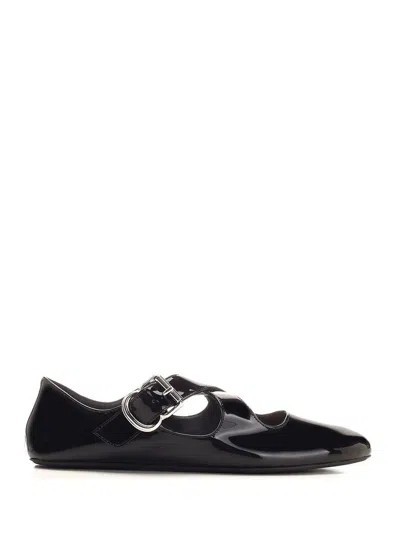 Alaïa Women Cross-over Ballet Flats In Multi