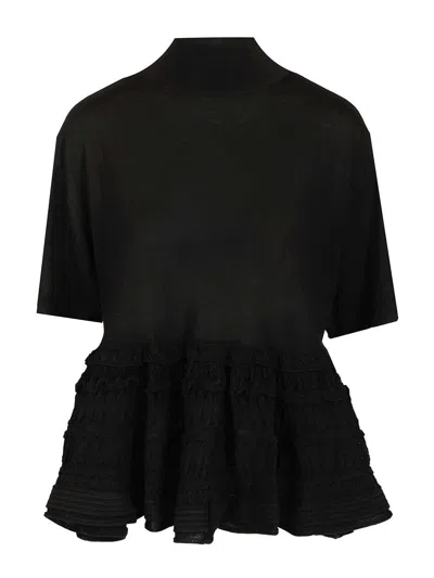 Alaïa Women Cryoline Wool Top In Black