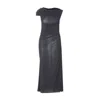 Alaïa Draped Asymmetrical Knee Length Dress