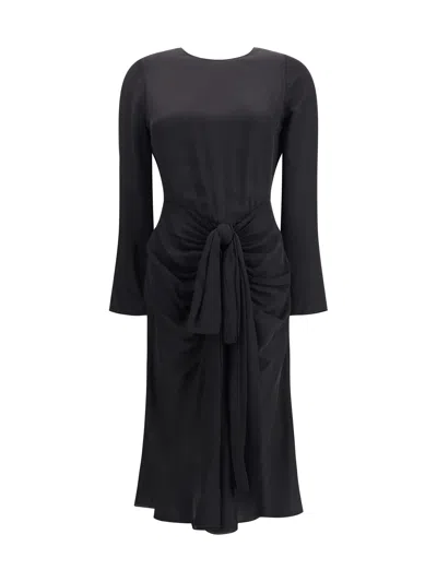 ALAÏA ALAÏA WOMEN DRAPED VISCOSE DRESS