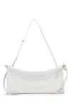 Alaïa Womens Blanc Optique Le Click East West Medium Leather Shoulder Bag In Multicolor