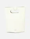 Alaïa Small Folded Leather Tote Bag In White