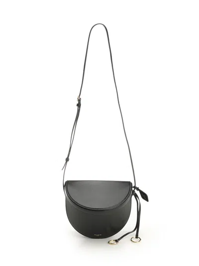 Alaïa Textured-leather Shoulder Bag In Black