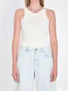 Alaïa Alaia Sculpting Rib Jersey Bodysuit In White