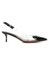 Alaïa Womens Coeur 55 Heart-shape Patent-leather Heeled Slingback Pumps Dark G In Black