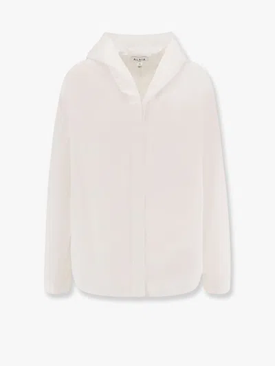 Alaïa Alaia Women Hooded Cotton Shirt