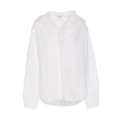 Alaïa Alaia Women Hooded Shirt In White