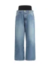 ALAÏA ALAÏA WOMEN KNIT BELT JEANS