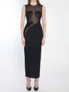 Alaïa Alaia Women Knit Molded Midi Dress In Black