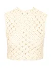 Alaïa Women Knotted Top In White