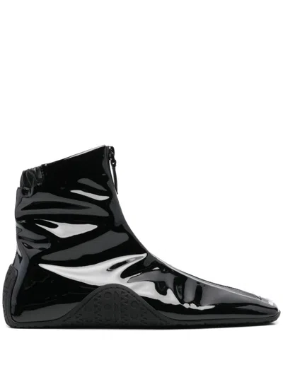 Alaïa Women La Sneaker In Stretch Patent Fabric