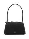 Alaïa Le Bouledogue Bowling Shoulder Bag In Nubuck Leather In Black
