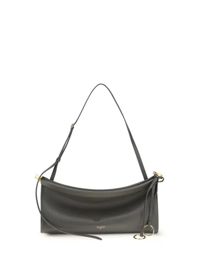 Alaïa Women Le Click West Medium Shoulder Bag In Gray
