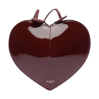 Alaïa Alaia Women Le Coeur Crossbody Bag In Red