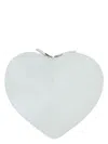 Alaïa Le Coeur Crossbody Bag In Lux Leather In White
