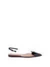 Alaïa Coeur Heart Clear Slingback Ballerina Flats In Multi