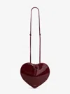 Alaïa Alaia Women Le Coeur Patent Leather Crossbody Bag In Burgundy