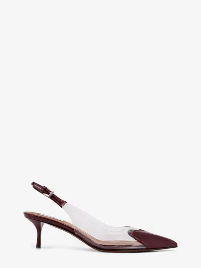 Alaïa Alaia Pointed Toe Kitten Heel Slingbacks With Ankle Strap In Multi
