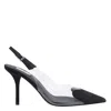Alaïa Alaia Slingback Heel Le Coeur Lat. Black In Black