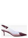 Alaïa Le Coeur 90 Slingback Pumps In Rougegren