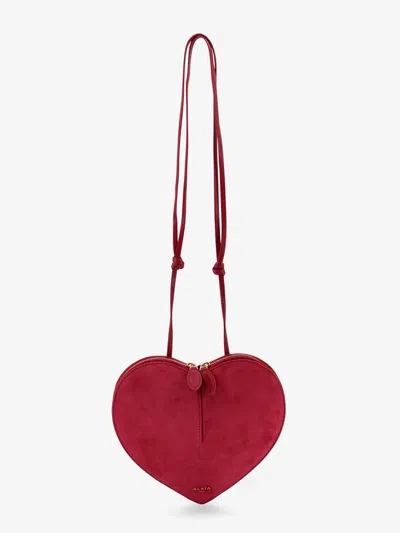 ALAÏA ALAIA WOMEN LE COEUR SUEDE CROSSBODY BAG