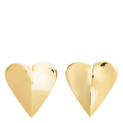 Alaïa Alaia Women Le Coeur Torn Earrings In Gold