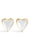 Alaïa Bombe Heart Embellished Earrings In Gold