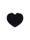 Alaïa Women Le Cœur' Rhinestone Crossbody Bag In Black
