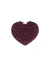 Alaïa Women Le Cœur' Rhinestone Crossbody Bag In Red