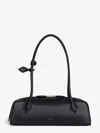 Alaïa Womens Noir Le Teckel Branded-tag Leather Shoulder Bag In Black
