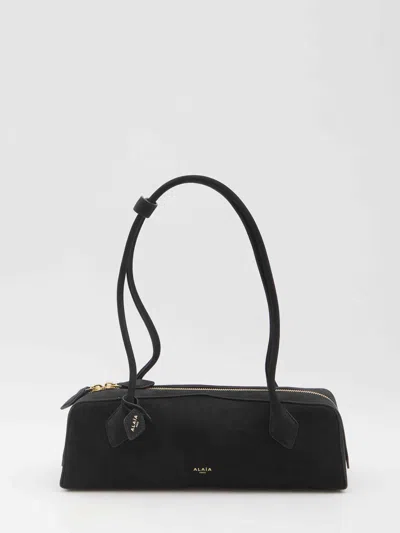 Alaïa Alaia Women Le Teckel Medium Bag In Nubuck In Black
