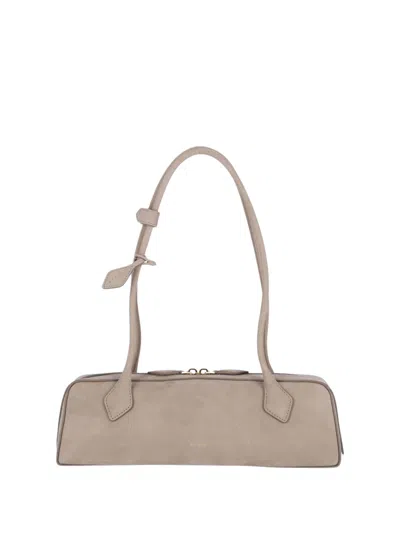 Alaïa Alaia Women Le Teckel Medium Shoulder Bag In Gray