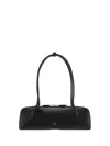 Alaïa Womens Brun/or Le Teckel Medium Suede Shoulder Bag