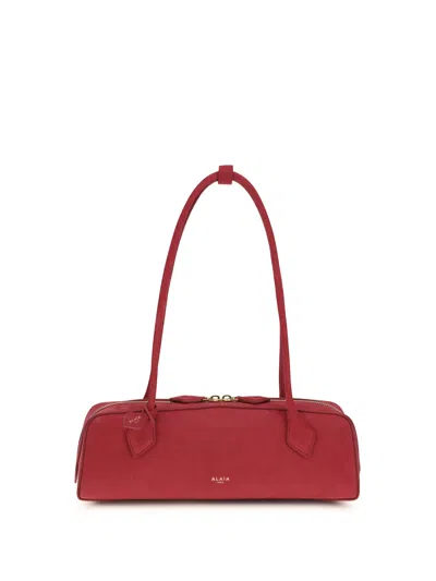 Alaïa Women Le Teckel Shoulder Bag In Red