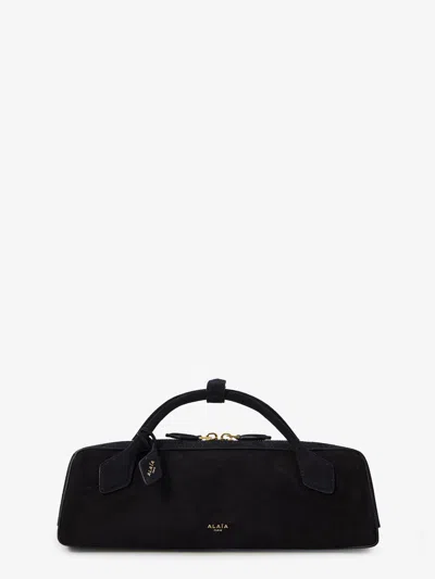Alaïa Alaia Women Le Teckel Small Suede Shoulder Bag In Multi