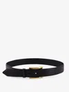 Alaïa Alaia Women Curved Leather Belt In Black