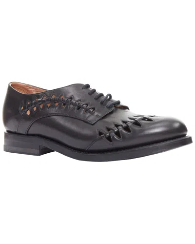 Pre-owned Alaïa Women's Leather Black Leather Brogue (authentic Pre-loved)